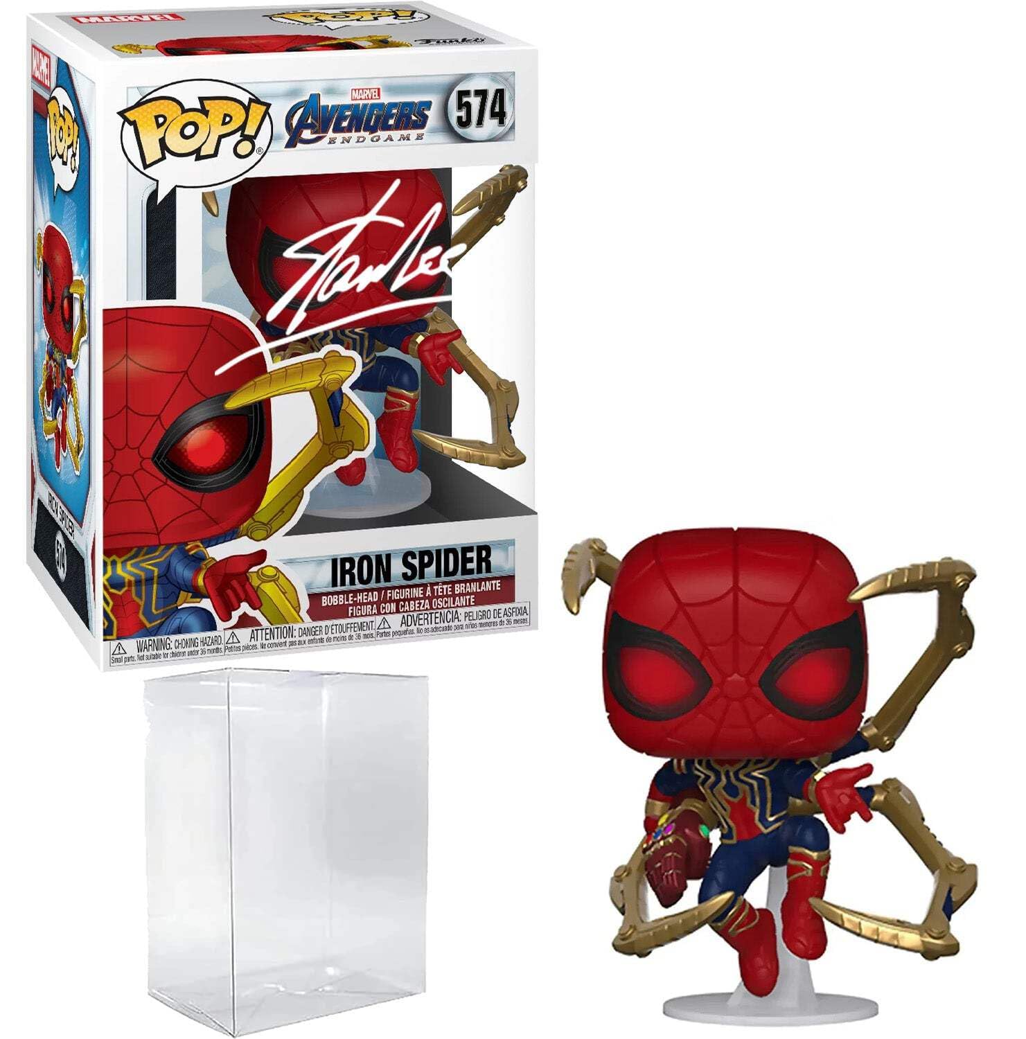 Stan Lee Spiderman Iron Spider #574 Facsimile Signed Reprint Laser